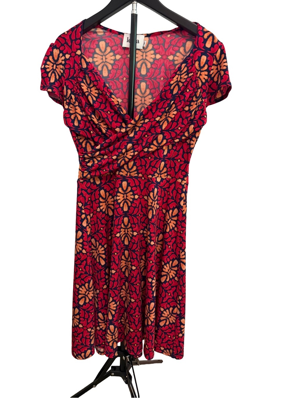 Leota Lula Faux Wrap Dress- Size Small Petite